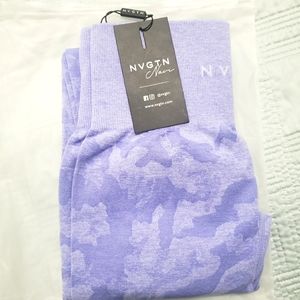 NVGTN Periwinkle Camo Seamless Leggings Small